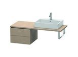Duravit L-Cube Unterschrank LC583707575 52 x 54,7 cm, leinen, für Konsole, 2 Schubkästen