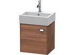 Duravit Brioso Waschtischunterbau BR4050L1079 434x339mm, Nussbaum Natur/Chrom, Tür links