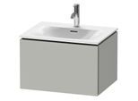 Duravit L-Cube Waschtisch-Unterschrank LC613500707 62 x 48,1 cm, betongrau matt, 1 Auszug, wandhängend