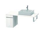 Duravit DuraStyle Waschtisch-Unterschrank DS533002243 30 x 54,8 cm, weiß hochglanz/basalt matt, für Konsole, 1 Auszug