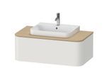 Duravit Happy D.2 Waschtisch-Unterschrank HP494103939 35,4 x 100 x 55 cm, 1 Auszug, Konsole, für Aufsatzbecken, nordic weiß seidenmatt