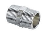 Viega Doppelnippel 447922 R 1, Rotguss verchromt
