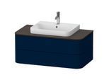 Duravit Happy D.2 Waschtisch-Unterschrank HP497109898 40,8 x 100 x 55 cm, 2 Schubkästen, für Aufsatzbecken, nachtblau seidenmatt