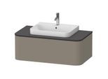Duravit Happy D.2 Plus Waschtisch-Unterschrank HP494109292 100x55cm, für Konsole, 1 Auszug, für Aufsatzbecken, steingrau seidenmatt