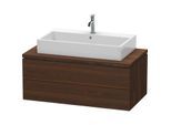 Duravit L-Cube Waschtisch-Unterschrank LC581906969 102 x 54,7 cm, nussbaum gebürstet, für Konsole, 2 Schubkästen