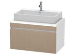 Duravit DuraStyle Waschtisch-Unterschrank DS531307518 90 x 54,8 cm, leinen/weiß matt, für Konsole, 1 Auszug
