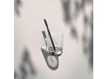 KEUCO Moll Glashalter 12750019000 mit Echtkristall-Glas, verchromt
