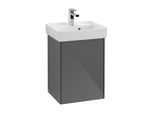 Villeroy & Boch Collaro Waschtischunterschrank C00501FP 41x54,6x34,4cm, mit LED-Beleuchtung, Glossy Grey