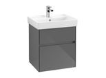 Villeroy & Boch Collaro Waschtischunterschrank C00700FP 51x54,6x41,4cm, Glossy Grey