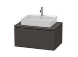 Duravit L-Cube Waschtisch-Unterschrank LC581208080 82 x 54,7 cm, graphit supermatt, für Konsole, 1Auszug