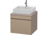 Duravit DuraStyle Waschtisch-Unterschrank DS531007543 60 x 54,8 cm, leinen/basalt matt, für Konsole, 1 Auszug