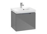 Villeroy & Boch Subway 2.0 Waschtisch-Unterschrank A68510FP 48,5x42x38cm, 1 Auszug, Griff chrom, glossy grey
