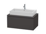 Duravit L-Cube Waschtisch-Unterschrank LC581308080 92 x 54,7 cm, graphit supermatt, für Konsole, 1Auszug