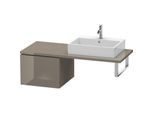 Duravit L-Cube Unterschrank LC583208989 52 x 54,7 cm, flannel grey hochglanz, für Konsole, 1 Auszug