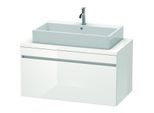 Duravit DuraStyle Waschtisch-Unterschrank DS531402218 100 x 54,8 cm, weiß hochglanz/weiß matt, für Konsole, 1 Auszug