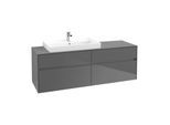 Villeroy & Boch Collaro Waschtischunterschrank C02600FP 160x54,8x50cm, Waschtisch links, Glossy Grey
