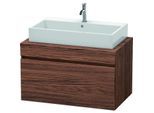 Duravit DuraStyle Waschtisch-Unterschrank DS531302121 90 x 54,8 cm, nussbaum dunkel, für Konsole, 1 Auszug