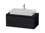 Duravit L-Cube Waschtisch-Unterschrank LC581901616 102 x 54,7 cm, Eiche schwarz, für Konsole, 2 Schubkästen