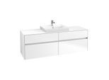 Villeroy & Boch Collaro Waschtischunterschrank C02500MS 160x54,8x50cm, Waschtisch mittig, White Matt