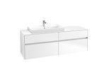 Villeroy & Boch Collaro Waschtischunterschrank C02600MS 160x54,8x50cm, Waschtisch links, White Matt