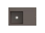 Villeroy und Boch Subway Style 45 Flat Einbauspüle 334800TR Spülbecken links, timber CeramicPlus, 78 x 51 cm
