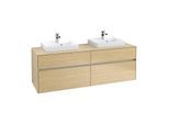 Villeroy & Boch Collaro Waschtischunterschrank C02100VJ 160x54,8x50cm, für 2 Waschtische, Nordic Oak