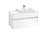 Villeroy & Boch Collaro Waschtischunterschrank C01800MS 100x54,8x50cm, Waschtisch rechts, White Matt