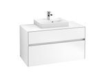 Villeroy & Boch Collaro Waschtischunterschrank C01600MS 100x54,8x50cm, Waschtisch mittig, White Matt