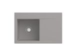 Villeroy und Boch Subway Style 45 Flat Einbauspüle 334800KD Spülbecken links, fossil CeramicPlus, 78 x 51 cm