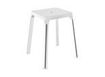 Keuco Axess Hocker 35082010051 Sitzfläche 338mm, verchromt/weiß