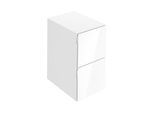 Keuco Edition 11 Art Sideboard 32542300401 40x70x49cm, 2 Frontauszüge, Innenbeleuchtung, Lack seidenmatt, Glas, weiß