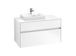 Villeroy & Boch Collaro Waschtischunterschrank C01400MS 100x54,8x50cm, Waschtisch links, White Matt