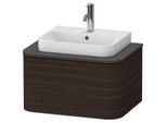 Duravit Happy D.2 Waschtisch-Unterschrank HP494006969 35,4 x 65 x 48 cm, 1 Auszug, für Konsole, nussbaum gebürstet