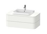 Duravit Happy D.2 Waschtisch-Unterschrank HP496103636 40,8 x 100 x 55 cm, 2 Schubkästen, für Möbelwaschtisch, weiß seidenmatt