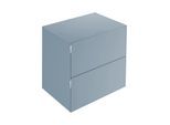 Keuco Edition 11 Art Sideboard 32542860800 80x70x49cm, 2 Frontauszüge, Glas satiniert, blue satin