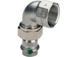 Viega Sanpress Inox Winkelverschraubung 437374 54mmxRp 2, 90Grad, Stahl nichtrostend, flachdichtend, SC-Contur