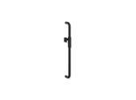 Hewi Serie 480 Brausehalterstange 480.33M00060CV pulverbeschichtet, schwarz matt, 60 cm, mit Magnetbrausehalter