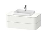 Duravit Happy D.2 Plus Waschtisch-Unterschrank HP497103636 100x55cm, für Konsole, 2 Schubkästen, für Aufsatzbecken, weiß seidenmatt