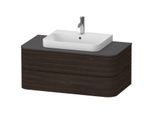 Duravit Happy D.2 Plus Waschtisch-Unterschrank HP497106969 100x55cm, für Konsole, 2 Schubkästen, für Aufsatzbecken, nussbaum gebürstet