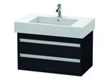Duravit Ketho Waschtisch-Unterschrank KT664001616 80 x 45,5 cm, Eiche schwarz, 2 Schubkästen, wandhängend