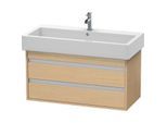 Duravit Ketho Waschtisch-Unterschrank KT663803030 95 x 44 cm, Eiche natur, 2 Schubkästen, wandhängend