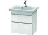 Duravit DuraStyle Waschtisch-Unterschrank DS647903535 58 x 36,8 cm, Eiche terra, 2 Schubkästen, wandhängend