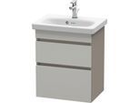 Duravit DuraStyle Waschtisch-Unterschrank DS640300743 50 x 36,8 cm, betongrau/basalt matt, 2 Schubkästen, wandhängend