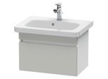 Duravit DuraStyle Waschtisch-Unterschrank DS637900718 58 x 36,8 cm, betongrau/weiß matt, 1 Auszug