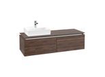 Villeroy & Boch Legato Waschtischunterschrank B613L0VH 140x38x50cm, mit LED-Beleuchtung, Arizona Oak