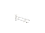 Hewi System 900 Stützklappgriff 900.50.16560DX Ausladung 850 mm, Edelstahl pulverbeschichtet weiß tiefmatt, WC-Papierhalter