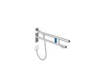 Hewi System 900 Stützklappgriff 900.50.18340 Ausladung 700 mm, Edelstahl verchromt, links