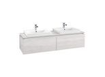 Villeroy & Boch Legato Waschtischunterschrank B692L0E8 160x38x50cm, mit LED-Beleuchtung, White Wood