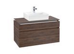 Villeroy & Boch Legato Waschtischunterschrank B604L0VH 100x55x50cm, mit Beleuchtung, Arizona Oak