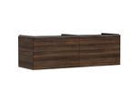 hansgrohe Xelu Q Waschtischunterschrank 54073000 1560x485x550mm, 2 Schubkästen, Nussbaum dunkel, chrom